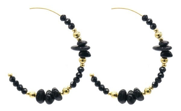 Oorbellen stones goud of zilver