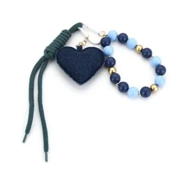 Sleutel hanger / tas hanger blauw