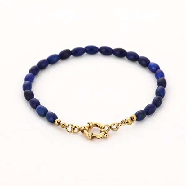 Kralen armband blauw