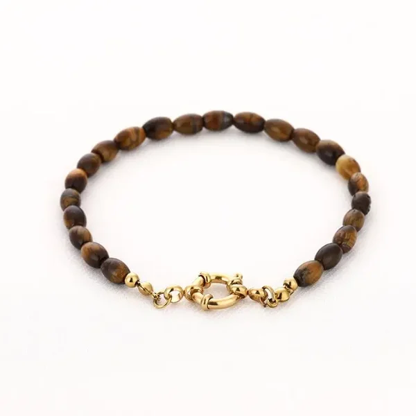 Kralen armband bruin