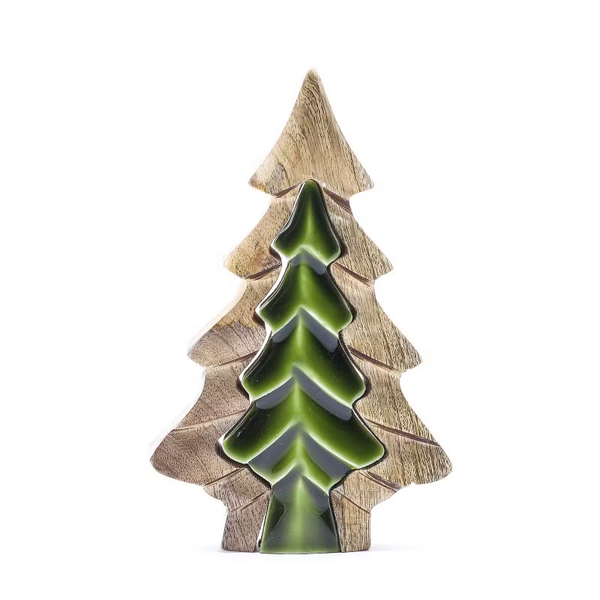 Lost in the Forrest - Kleine Boom in een Boom Houten Decoratie - 15x10cm