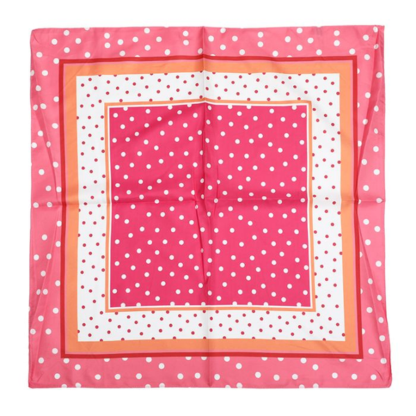 Zijdezachte sjaaltje vierkant 70 x 70 CM - FUSHIA