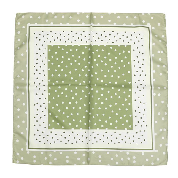 Zijdezachte sjaaltje vierkant 70 x 70 CM - GREEN