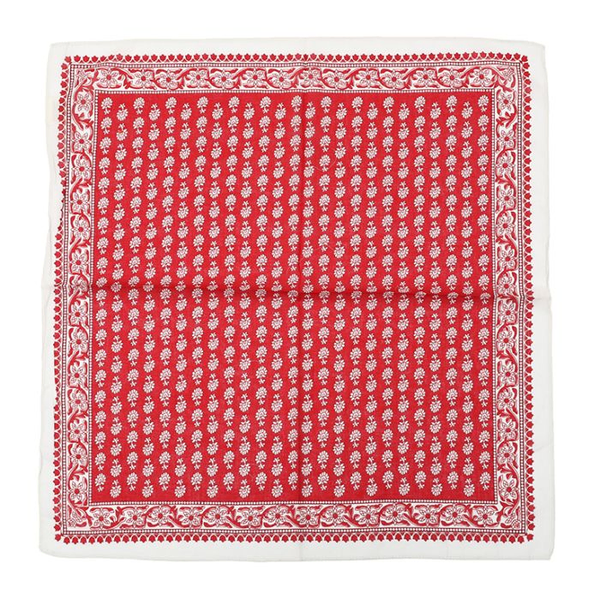 Vierkant sjaaltje 100% KATOEN 63X63 - RED