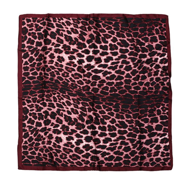 Zijdezachte sjaaltje vierkant 70 x 70 CM - RED