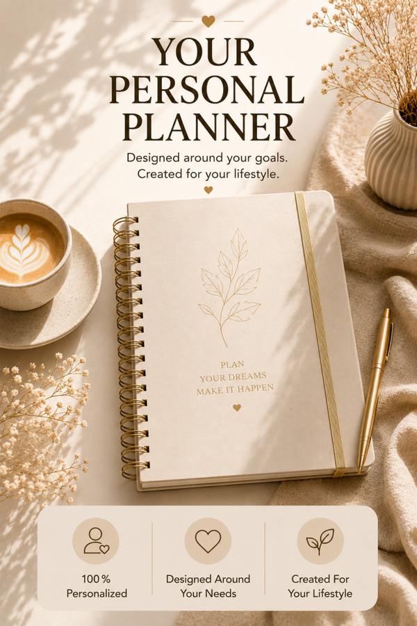 Custom Digital Planner - Designed Just for You | Personalized PDF Planner