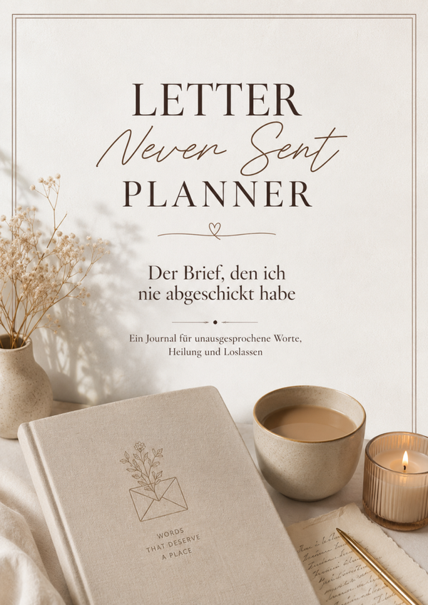 Letter Never Sent Journal – Ein Journal für unausgesprochene Worte, Heilung & Loslassen (Deutsch)