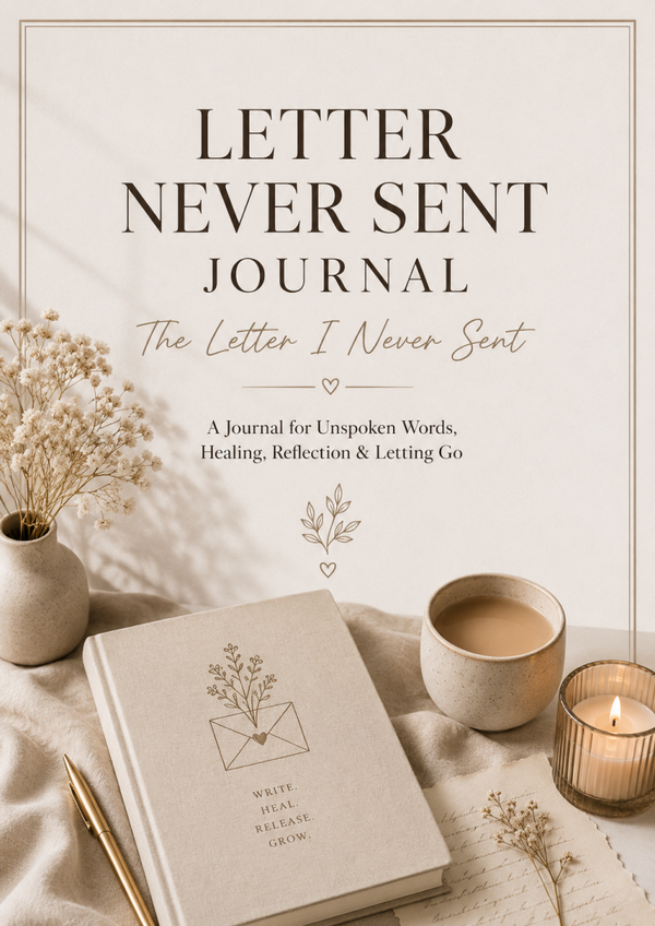 Letter Never Sent Journal – Ein Journal für unausgesprochene Worte, Heilung & Loslassen (Englisch)