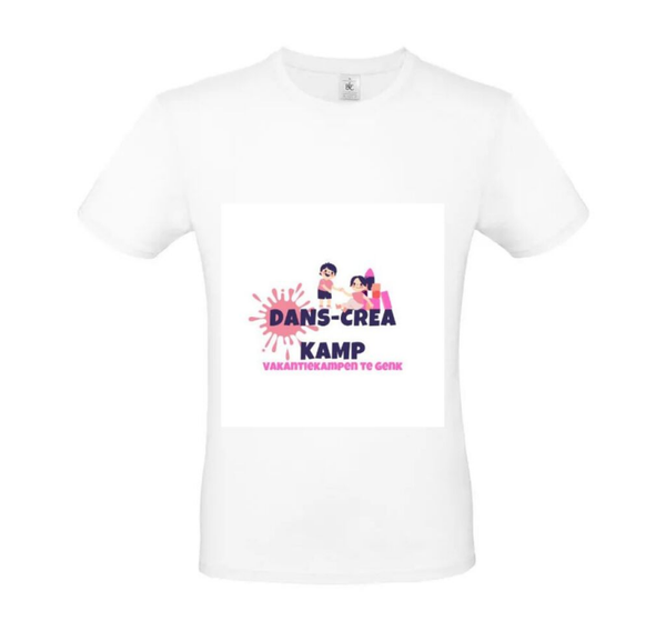T-SHIRT: KINDERMATEN: Basic - Wit