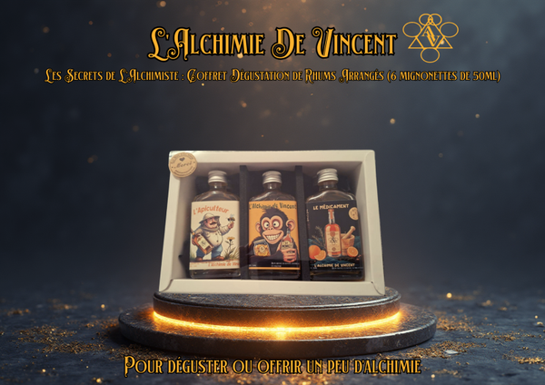 Les Secrets de L'Alchimiste : Coffret Dégustation de Rhums Arrangés (6 mignonettes de 50ml)