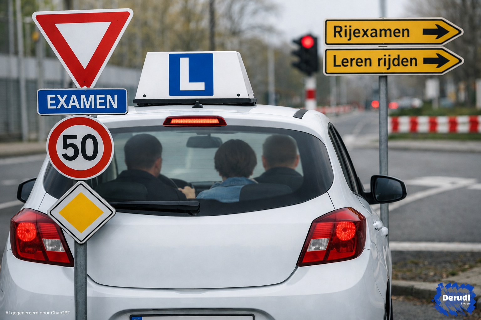 Rijexamen in België-AI gegenereerd via Copilot