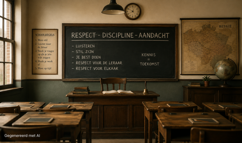Toen de leraar nog baas was in zijn klas