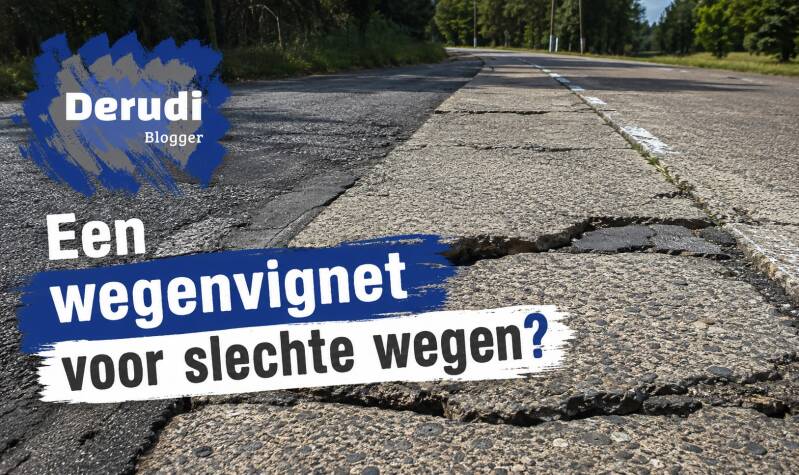 Slechte wegen in Vlaanderen