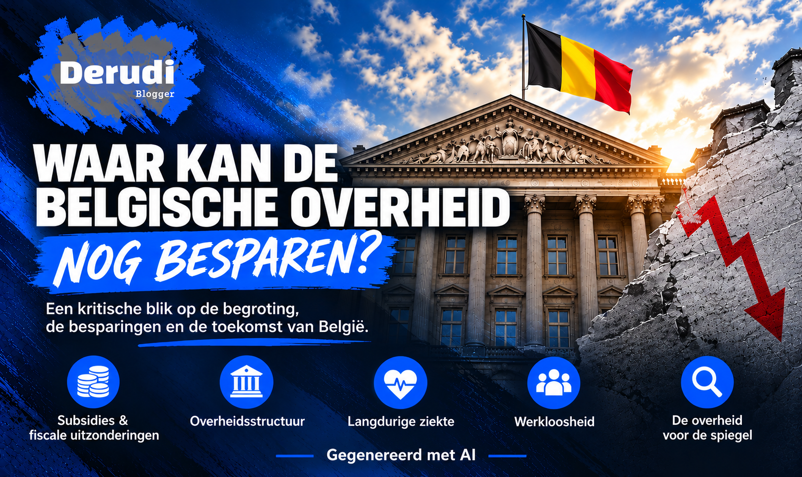 Minder uitgaven in België