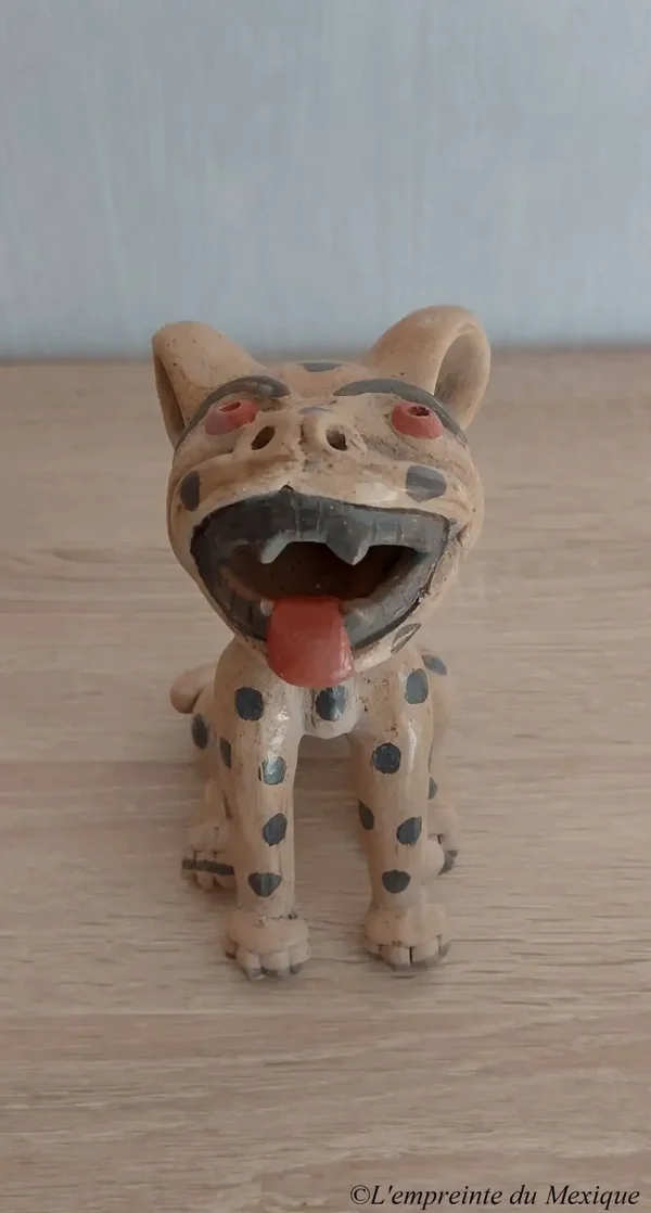 Jaguar – Sculpture en terre cuite polie (barro bruñido)
