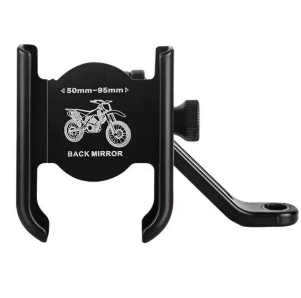 Aluminum Alloy Motorcycle Bike Phone Holder GPS Bracket Rear View Mirror Mount clp Moto Mirro Handlebar Mount