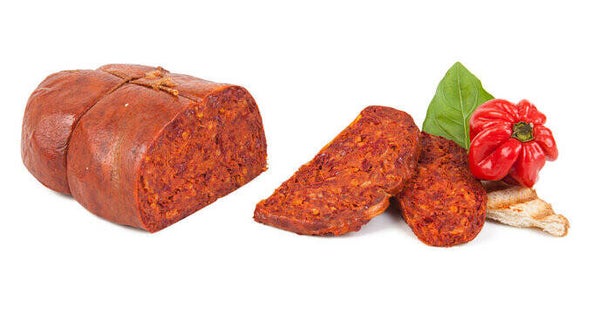 ’Nduja Calabrese Streichwurst aus Italien (Salami) ca 400gr.