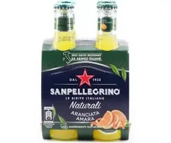 Sanpellegrino Aranciata AMARA 4x20cl Glas