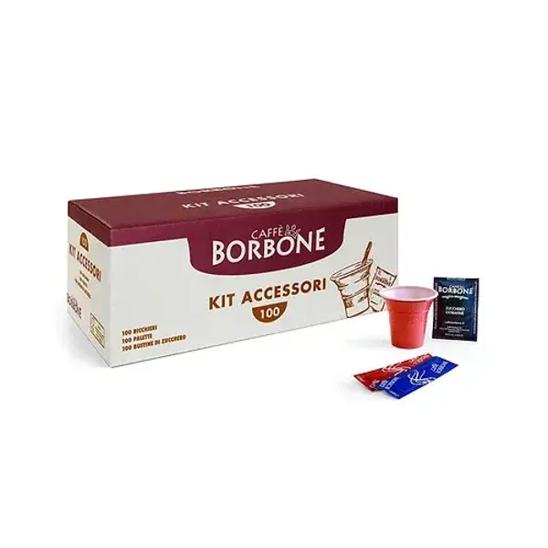 Caffè Borbone Kaffeezubehör Kit - 100er Pack