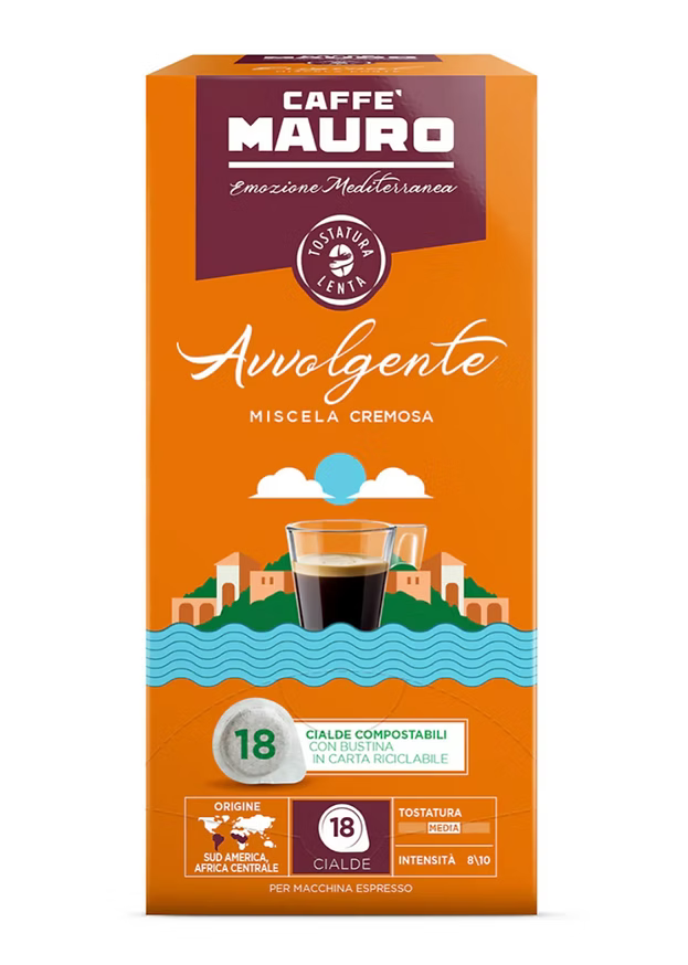 Caffè Mauro Avvolgente Pads Cremosa 18 Stk.