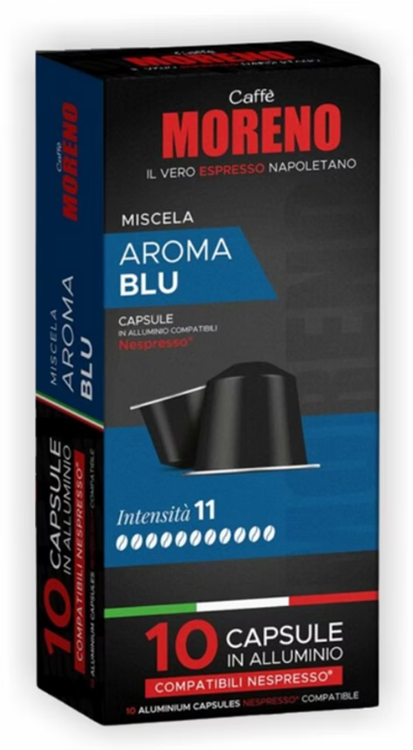 Caffè Moreno - Aluminium Kapseln Espresso Blue Arome