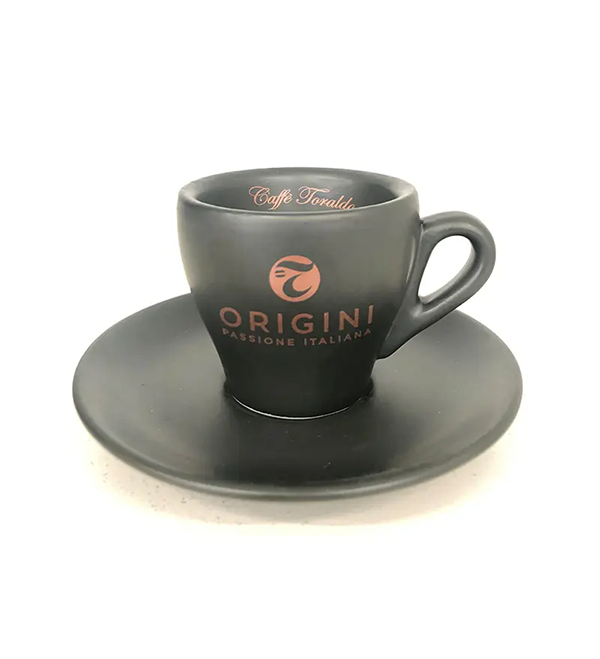 Caffè Toraldo – 6 Espresso Tassen + 6 Untertassen Origini