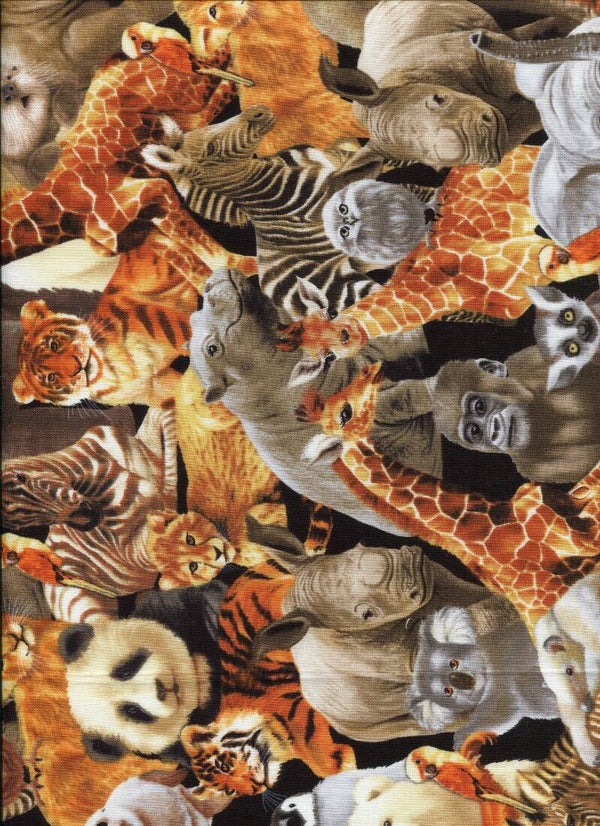 Animals ani 6 D long quarter 23x110 cm