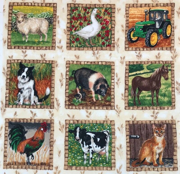 Animals labels on the farm 8