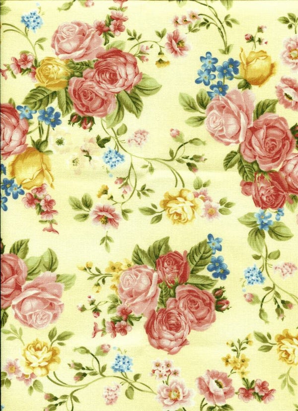 Flowersgardy on yellow