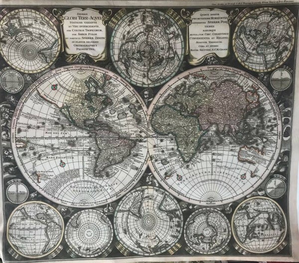 Countries panel worldglobe 90x110cm