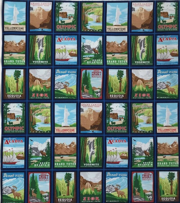 Countries panel explore national parks 55x60cm