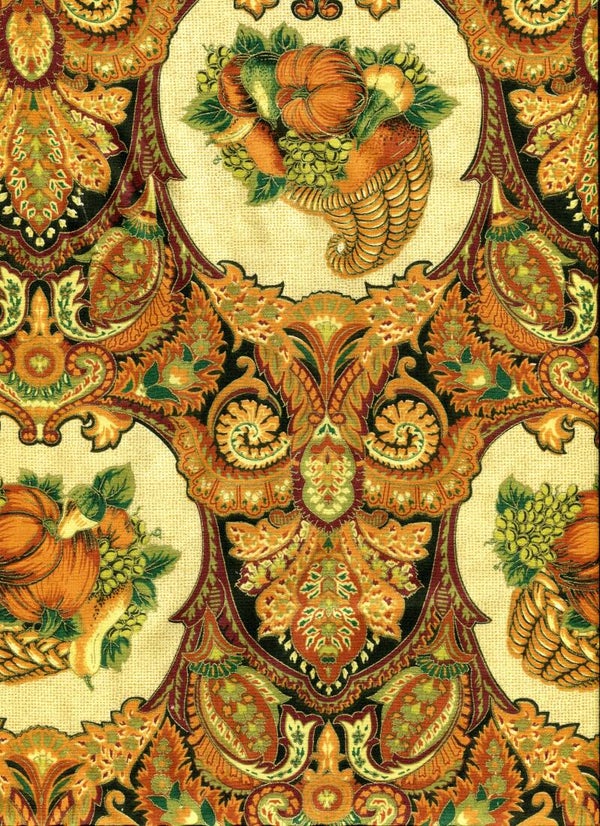 Food cornucopia on cream