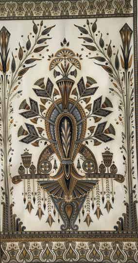 Romantic panel valley of the kings with metallic 60x110cm