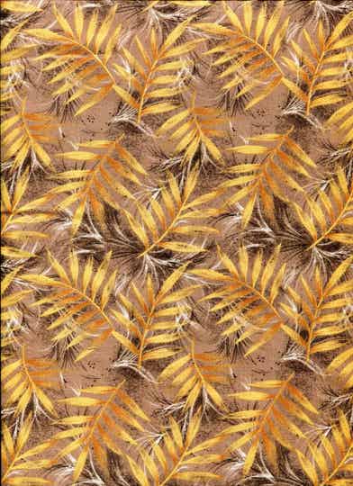 Nature leaves on beige