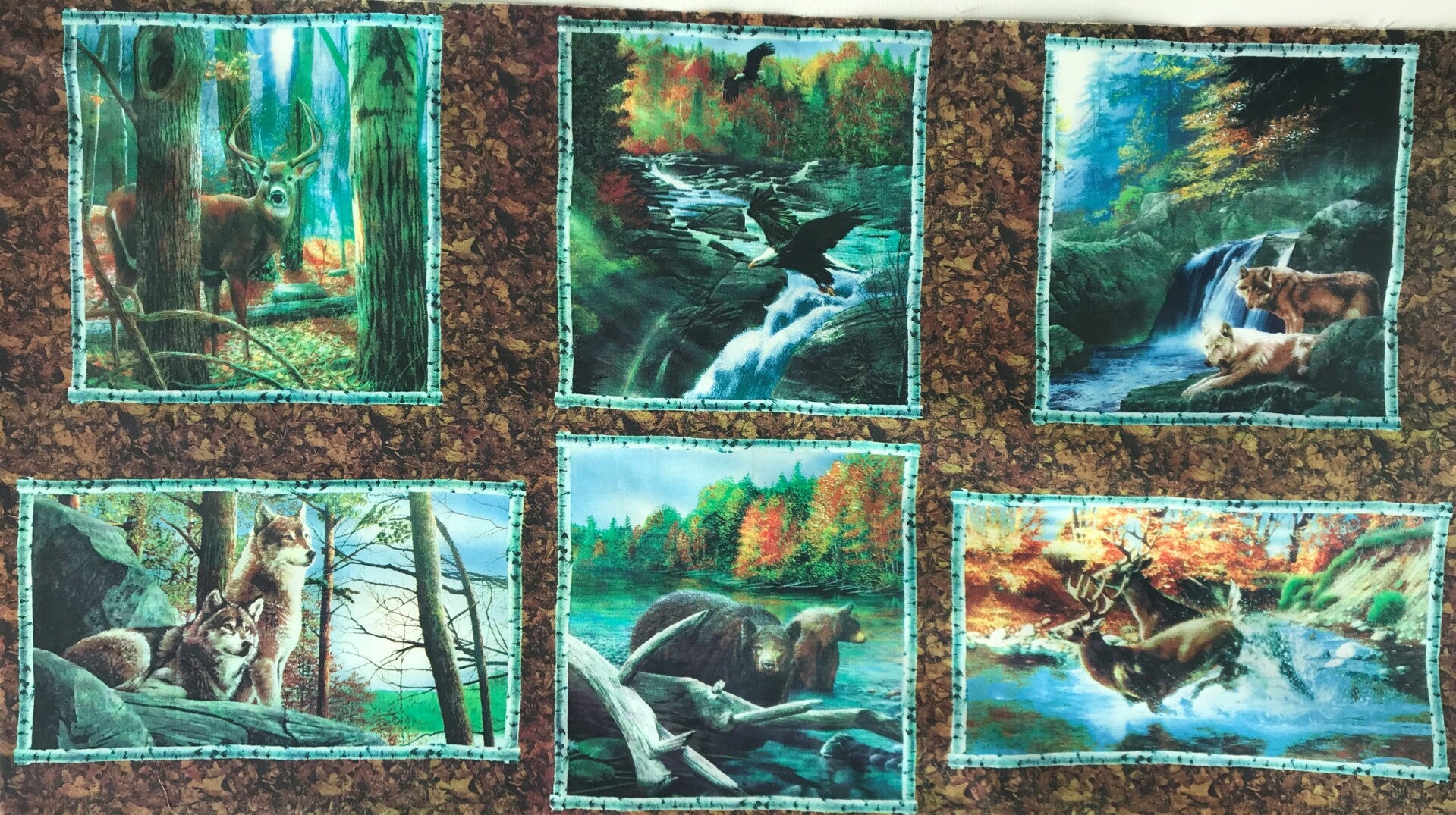 Animals northern wild life 4  Panel 60x110cm