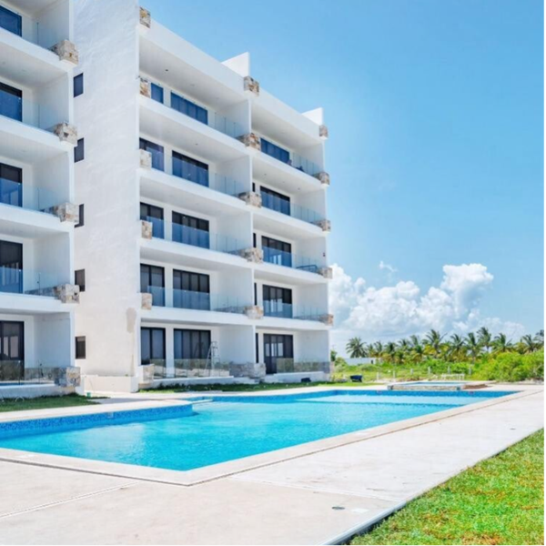 Departamento en la costa esmeralda de Yucatán