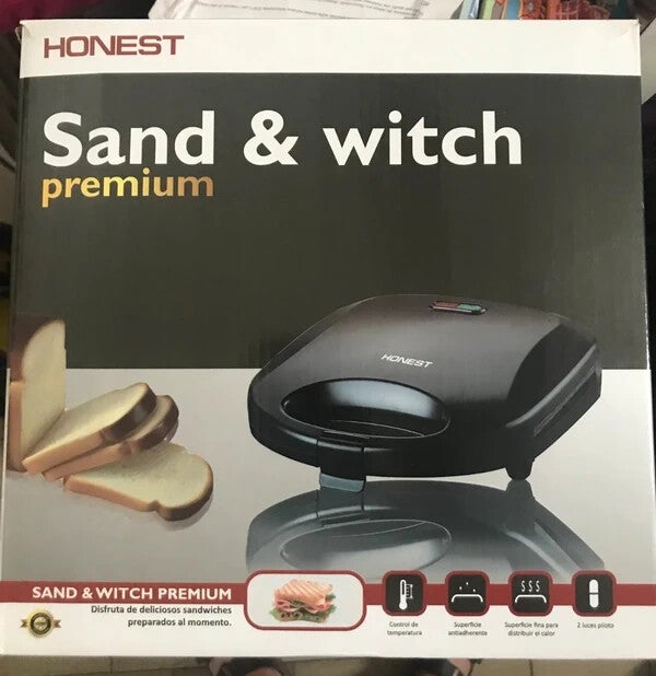 Piastra elettrica per sandwich HONEST Sand & Witch Premium (NUOVO)