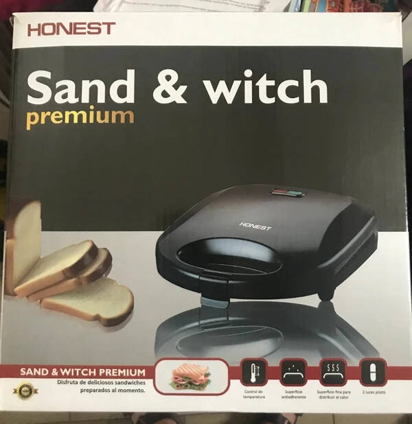 Piastra elettrica per sandwich HONEST Sand & Witch Premium (NUOVO)