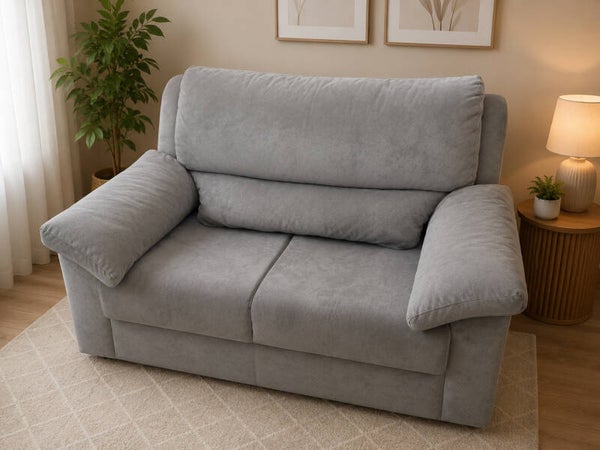 Comodo Divano 2 posti, tessuto scamosciato larghezza 140×90cm prof.