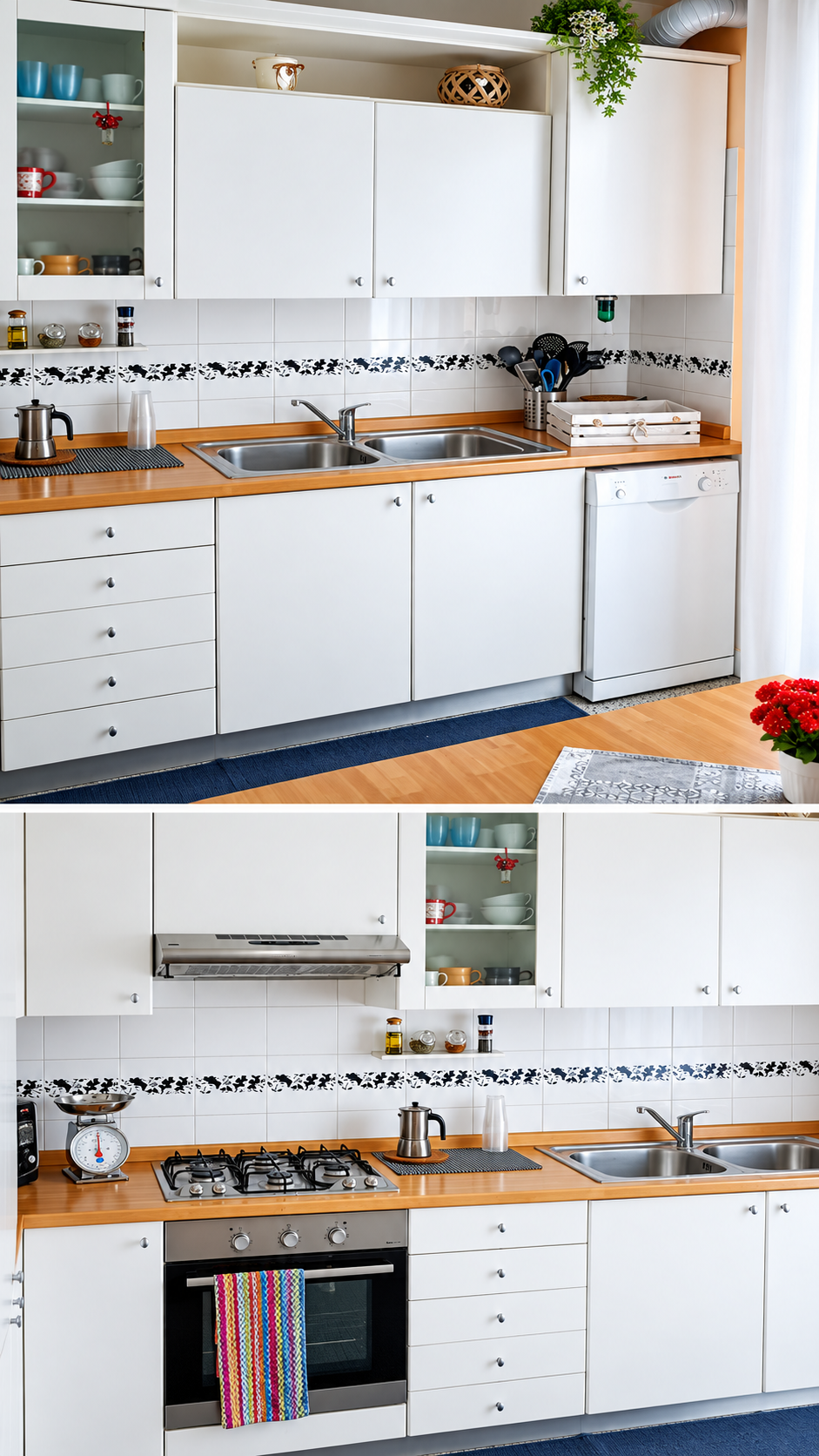 Cucina lineare 310 cm completa di elettrodomestici