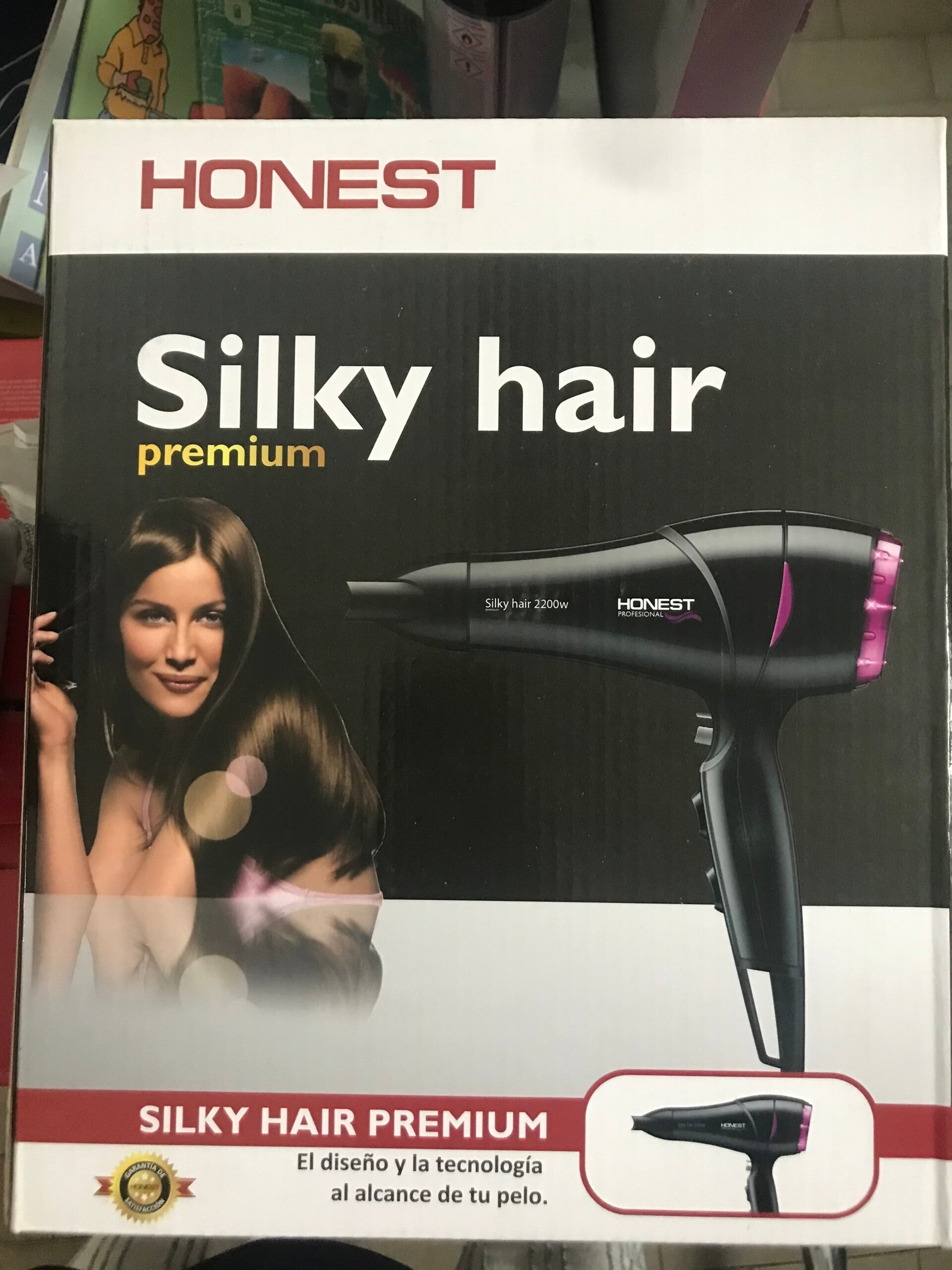 Asciugacapelli professionale HONEST Silky Hair Premium con potenza da 2200W (NUOVO)