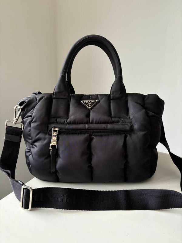 Prada puffer tote