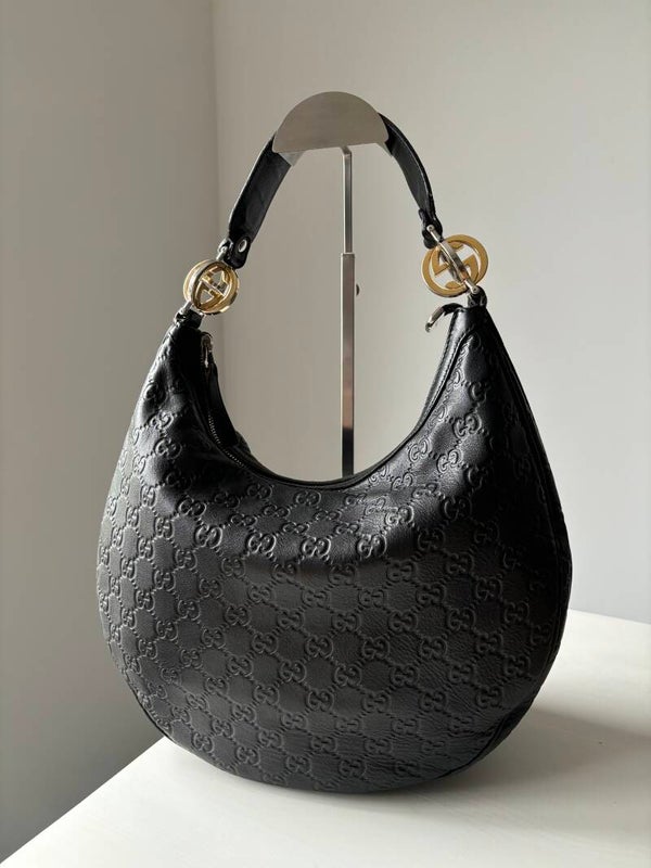 Gucci monogram twins hobo