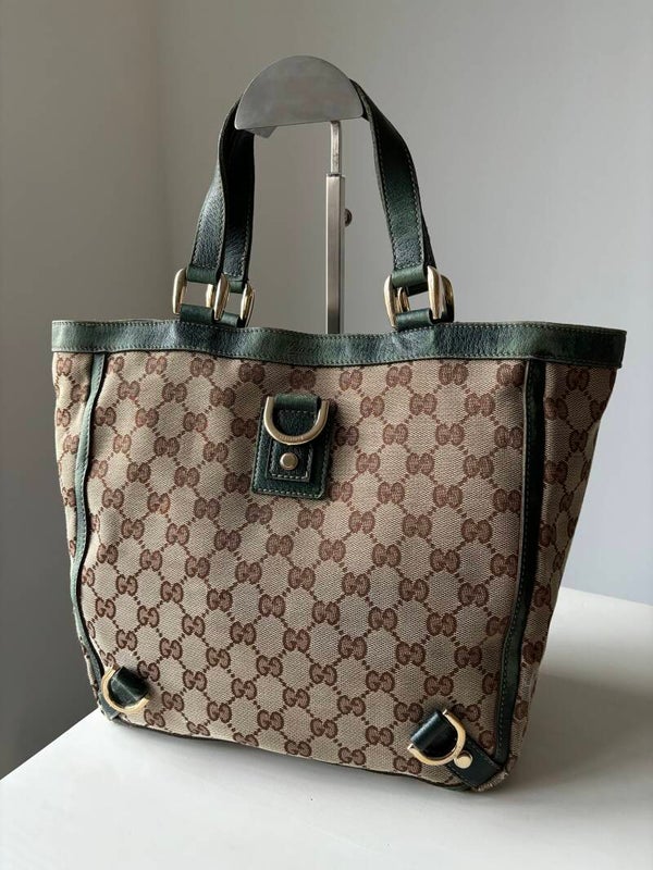 Gucci monogram abbey tote