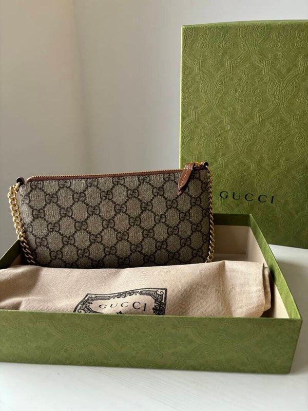 Gucci monogram pochette