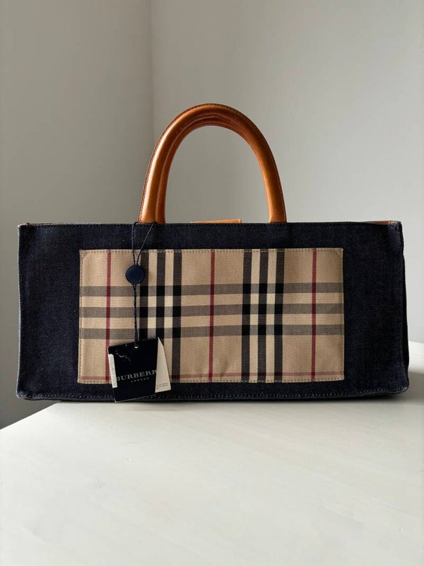 Burberry denim handbag