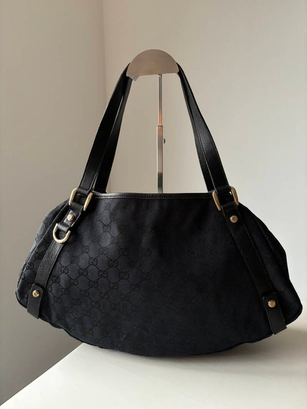Gucci monogram abbey tote
