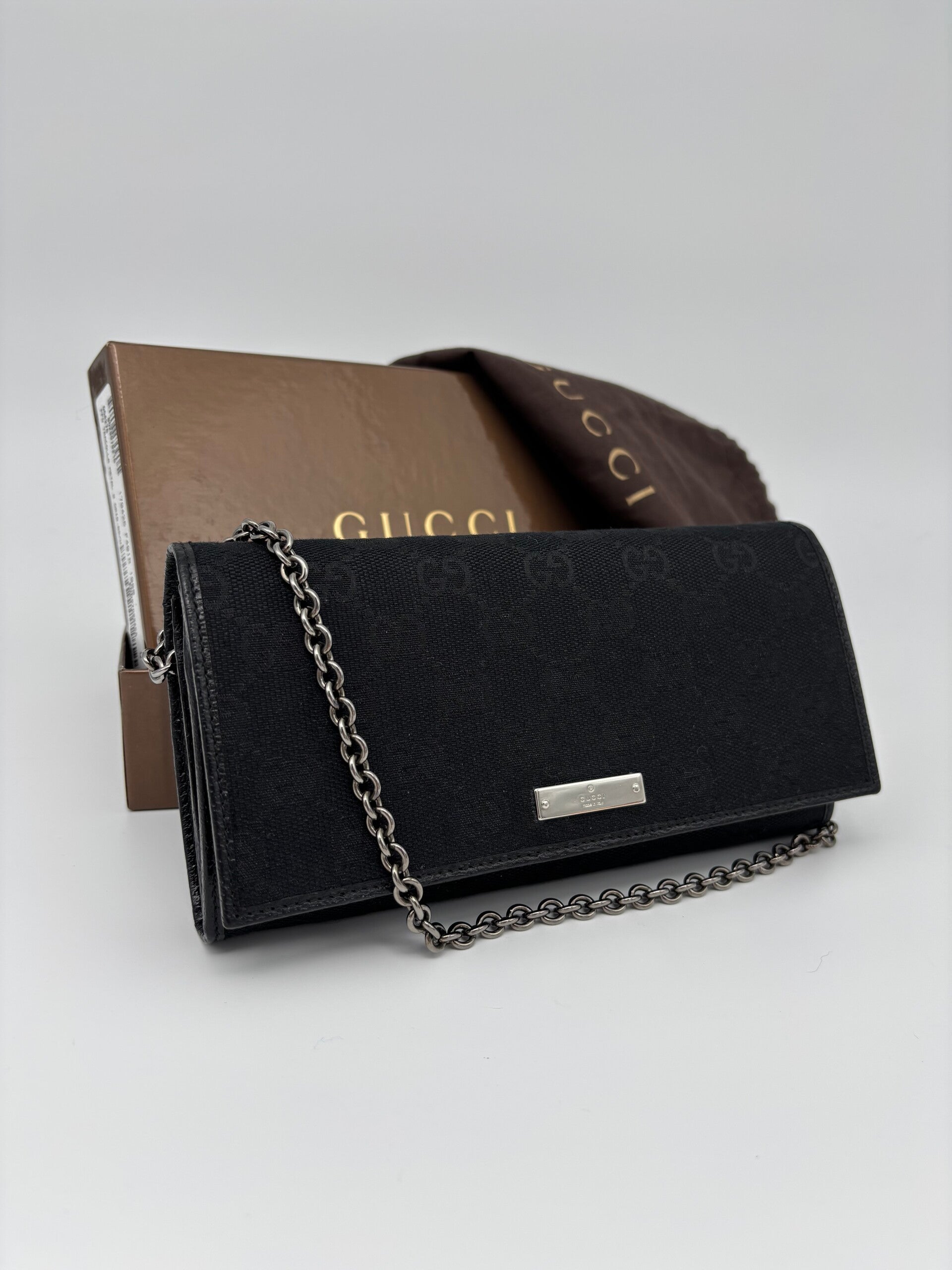 Gucci monogram pochette
