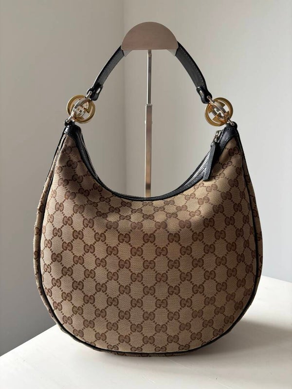 Gucci monogram twins hobo