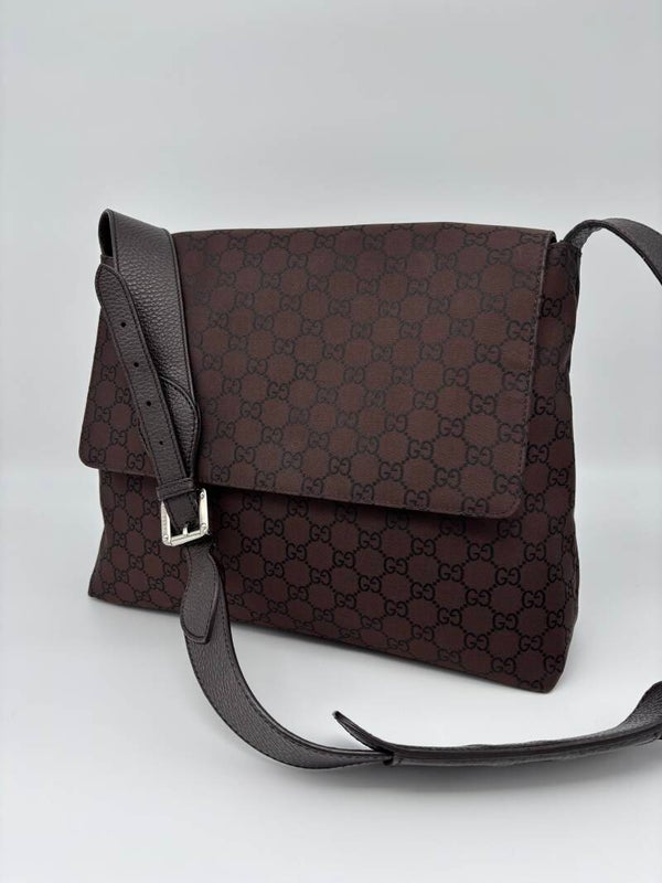 Gucci monogram messenger
